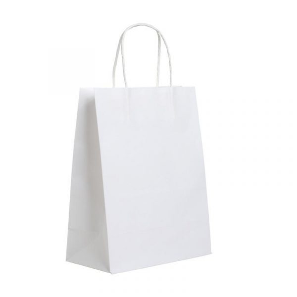 White Paper Bag with Twisted Handle – LG FMCG